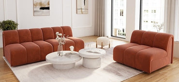 Le canapé modulable Potiron Paris vous offre la liberté d'agencer votre salon comme vous le voulez. Un allié déco qui conjugue design tendance, confort et prix accessible