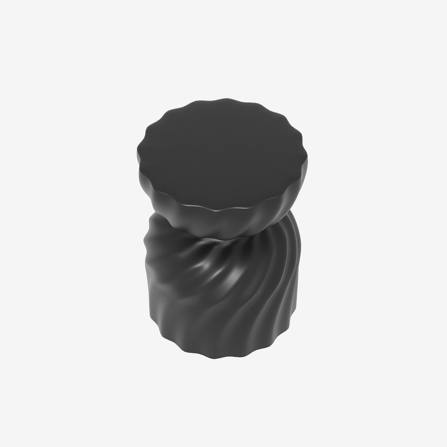 Lavande – Table d’appoint élégante en magnésie noire Potiron Paris