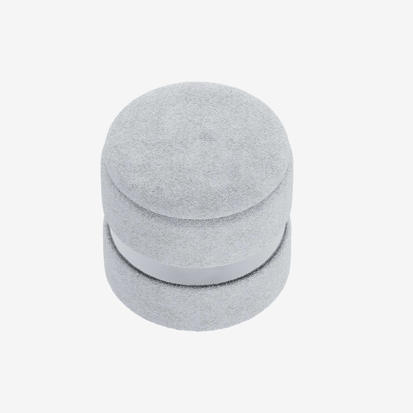 Pouf avec coffre de rangement en tissu gris clair & métal argenté : le style bohème chic a trouvé son assise !