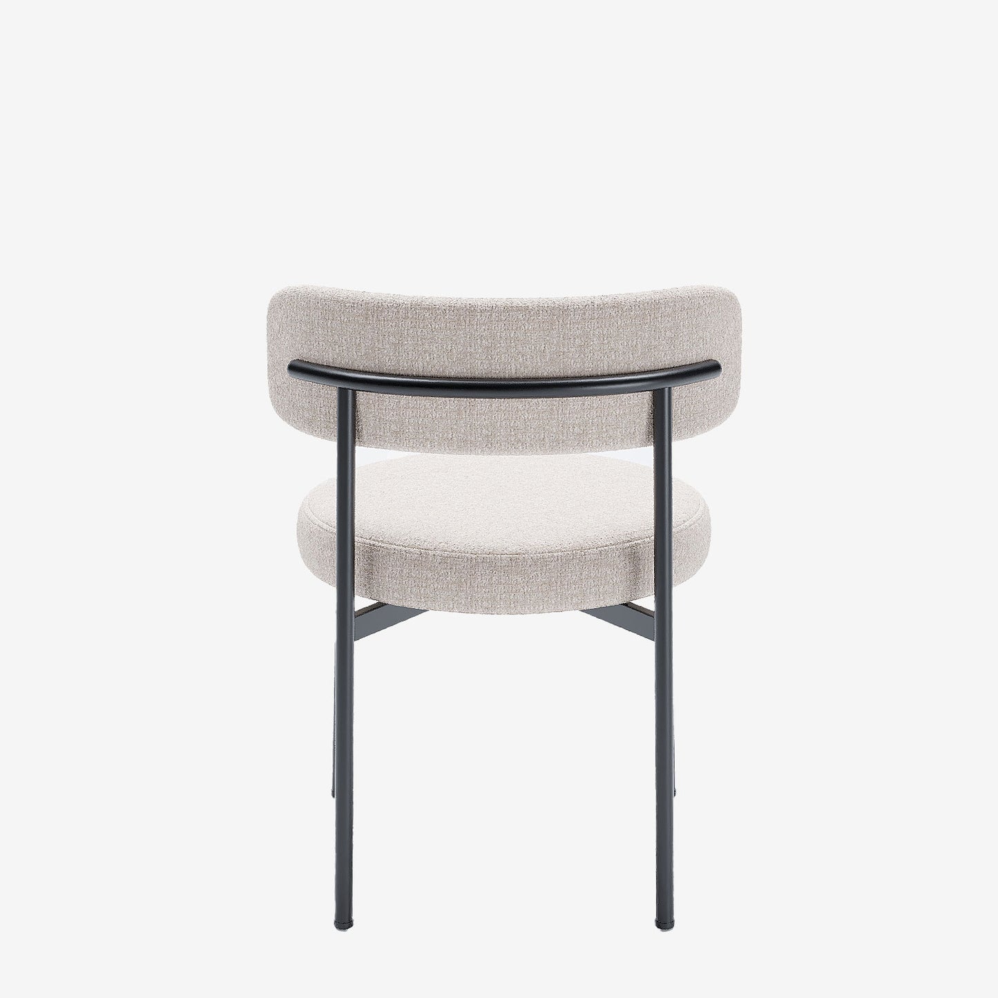 Lot de 2 chaises de table velours crème Scarlett Potiron Paris