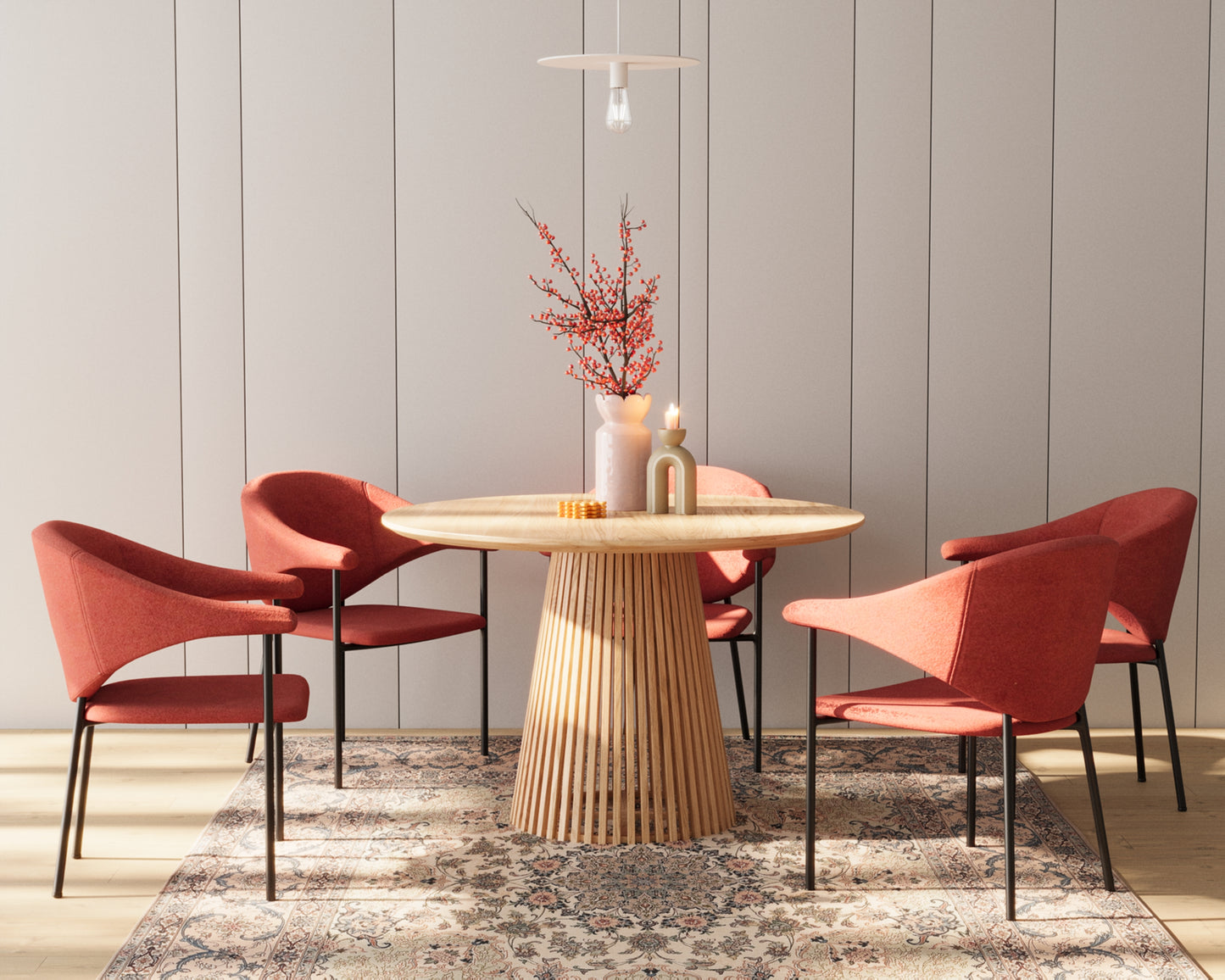 Lot de 2 chaises avec accoudoir design en velours ocre Jeanne