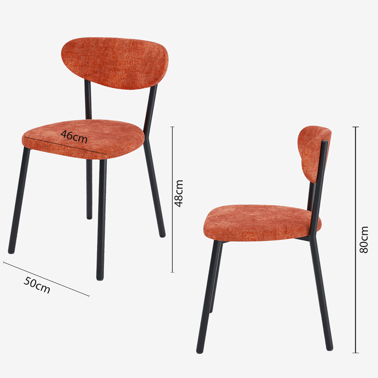 Lot de 2 chaises de table à manger cuisine - Potiron Paris, la décoration intérieur moderne haute en couleurs