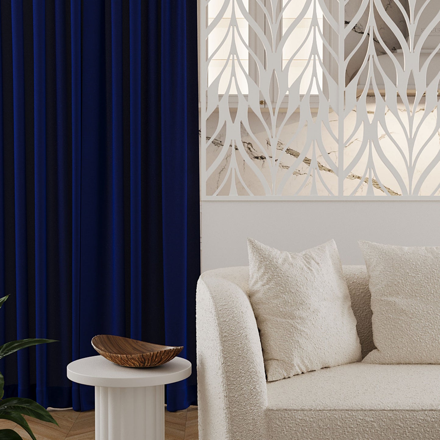 Coupelle décorative design aspect bois Stockholm Potiron Paris