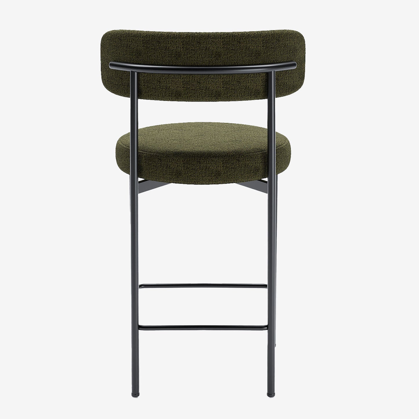 Lot de 2 tabourets de bar velours vert Agathe Potiron Paris