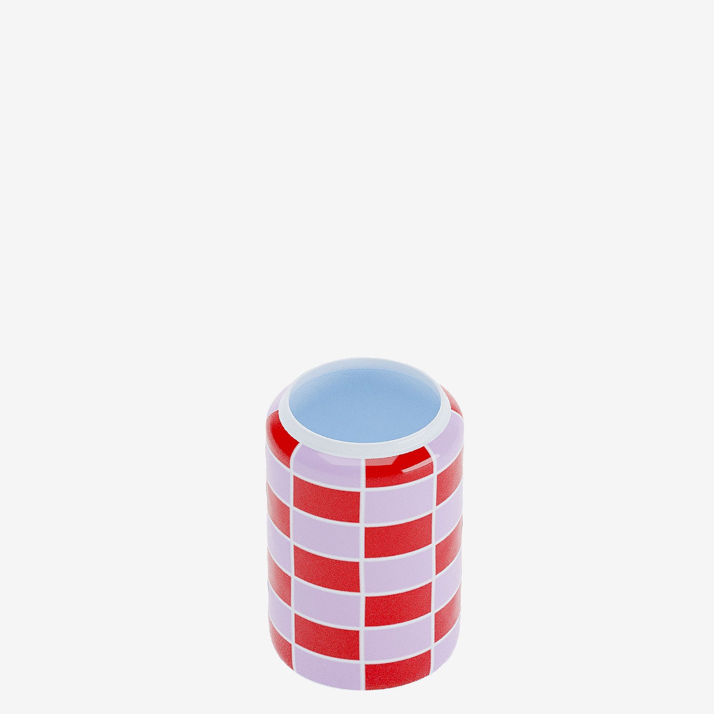 Vase bicolore rouge et rose style bohème pop - Potiron Paris, décoration maison pas cher