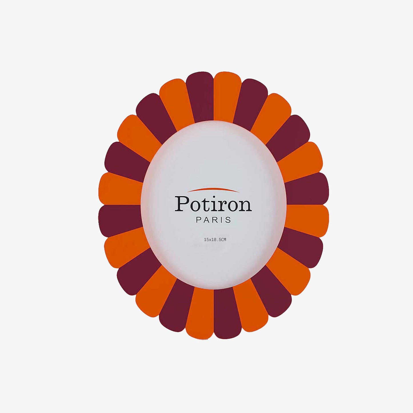 Cadre photo design scandinave vintage orange et rouge - Potiron Paris, la déco contemporaine chic
