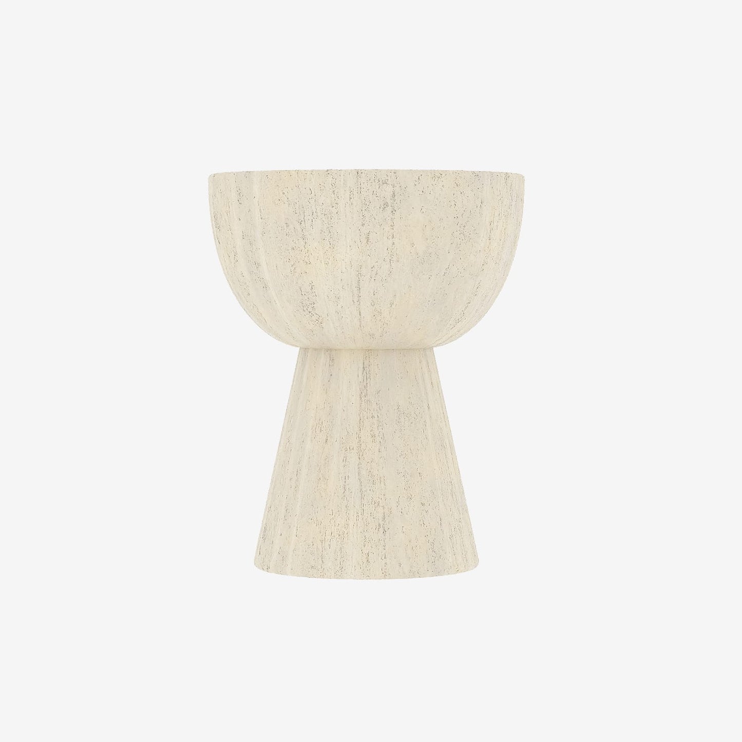 Dahlia – Table d'appoint en magnésie blanche mouchetée Potiron Paris