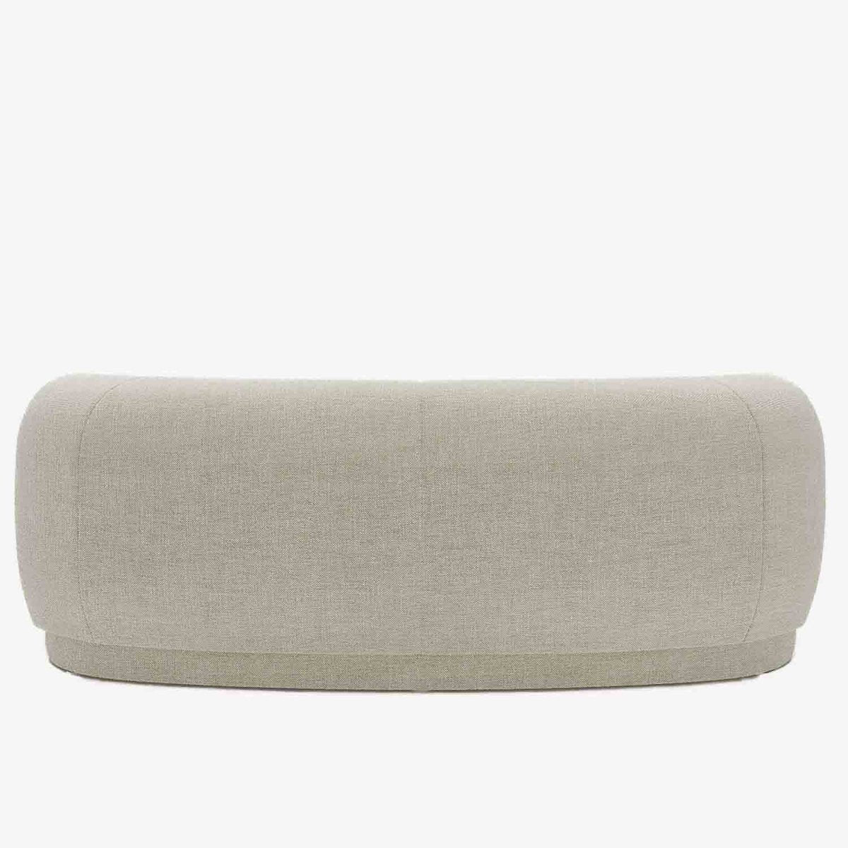 Canapé incurvé moderne en tissu beige - Potiron Paris, les canapés design de qualité pas chers