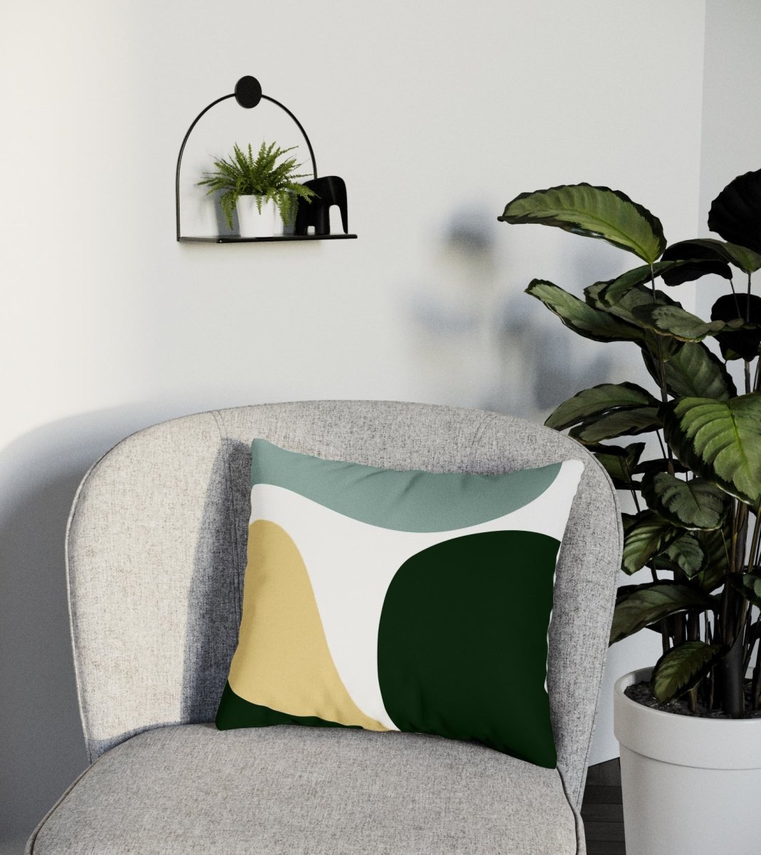 Coussin Sagan - Vert Potiron Paris
