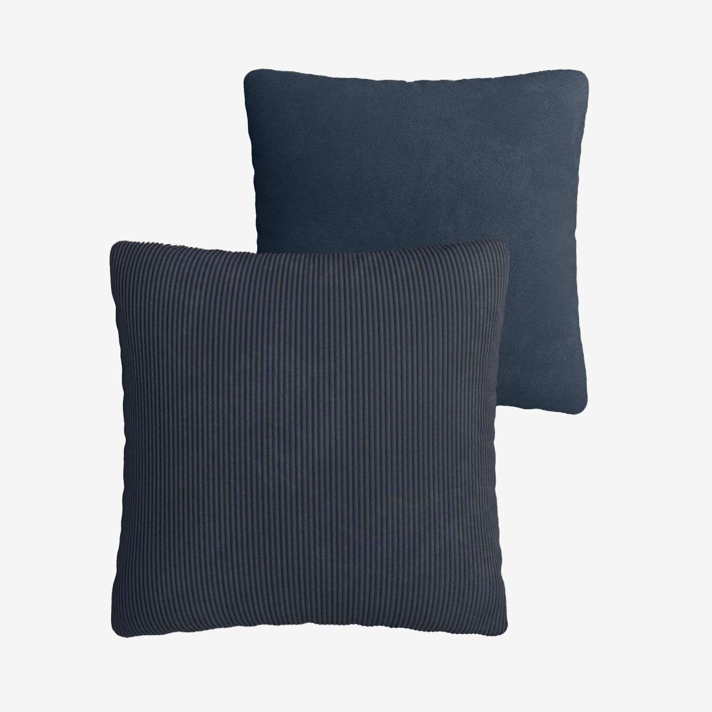 Coussin Viktoria en velours Bleu Foncé Potiron Paris