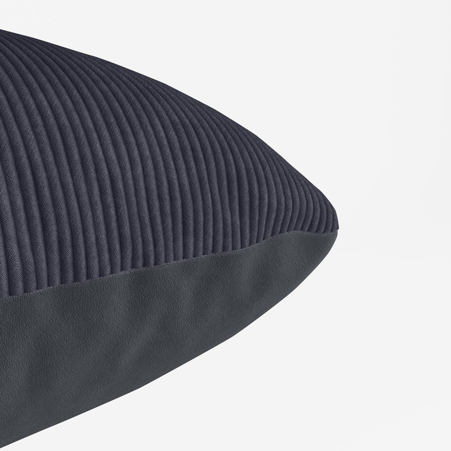 Coussin Viktoria en velours Bleu Foncé Potiron Paris