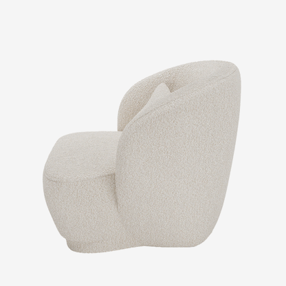 Meublez votre salon chic et moderne avec un fauteuil design bouclette - Potiron Paris, petits meubles objets deco intérieure à petit prix