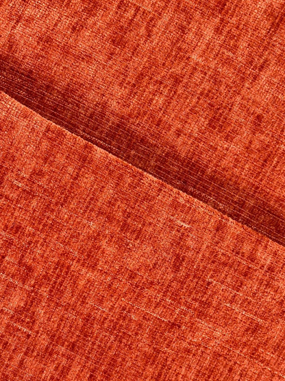 Fauteuil forme arrondie cocooning en velours oranger - Potiron Paris, la satisfaction du fauteuil design et confortable pas cher