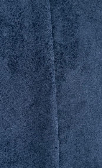 Fauteuil pouf rond en velours bleu élégant - Potiron Paris, le meuble déco salon design et pas cher
