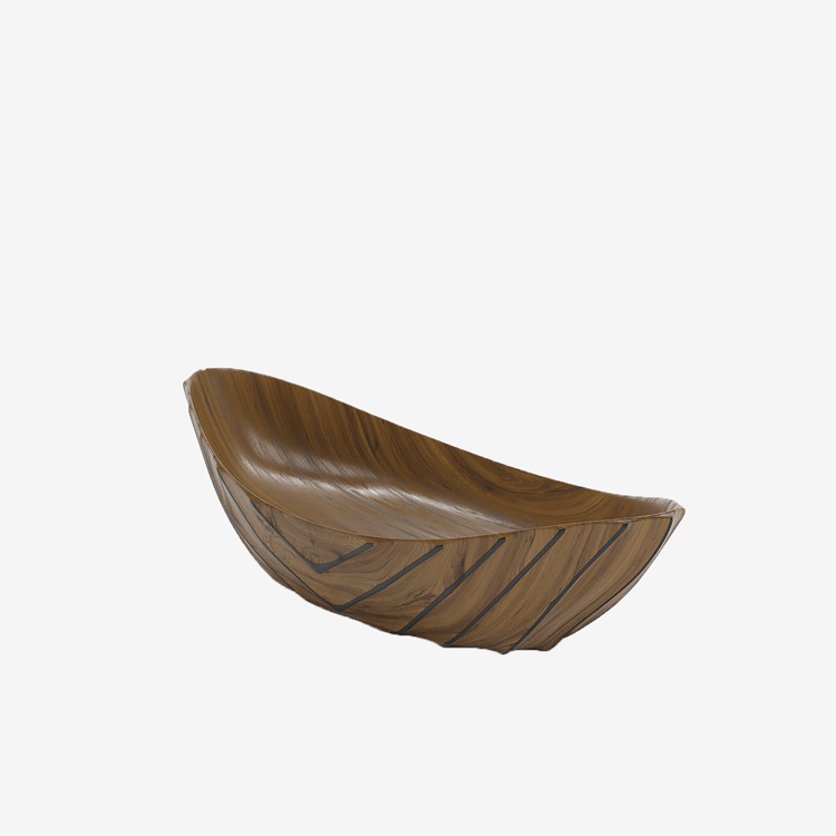 Grande coupe décorative design effet bois Pompéi - Potiron Paris, mobilier deco canape