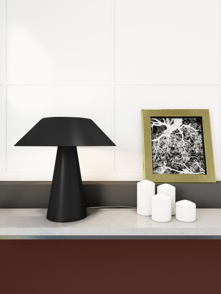 Lampe à poser en métal noir Kavala Potiron Paris