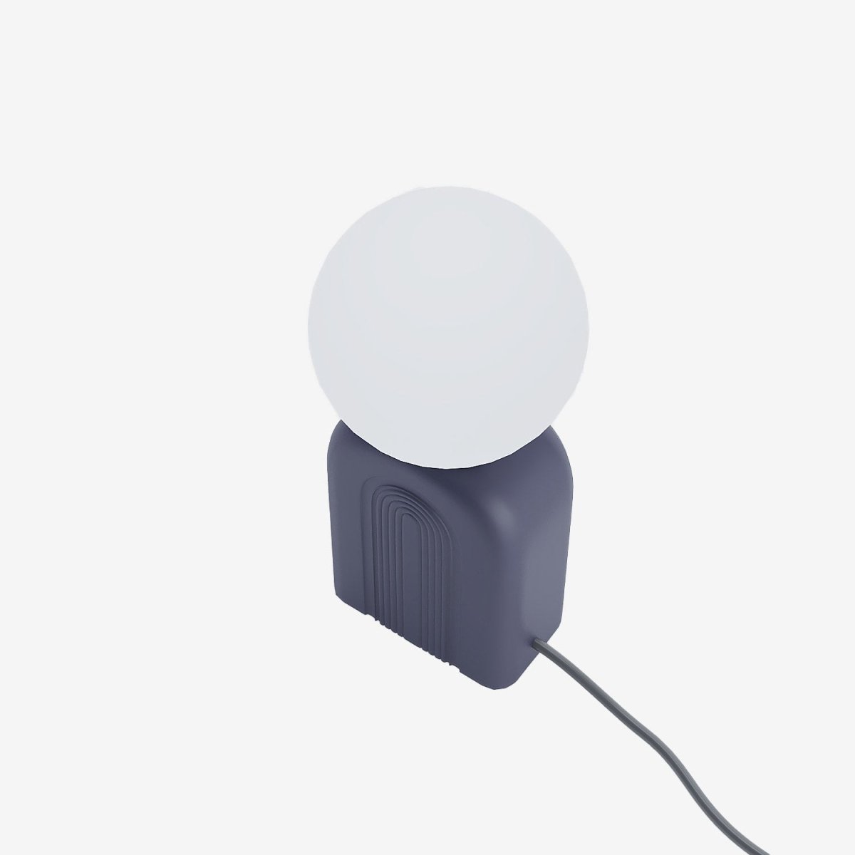 Petite lampe à poser de style art déco en céramique vintage bleue - Potiron Paris, le luminaire design de la décoration d'intérieur chic et moderne