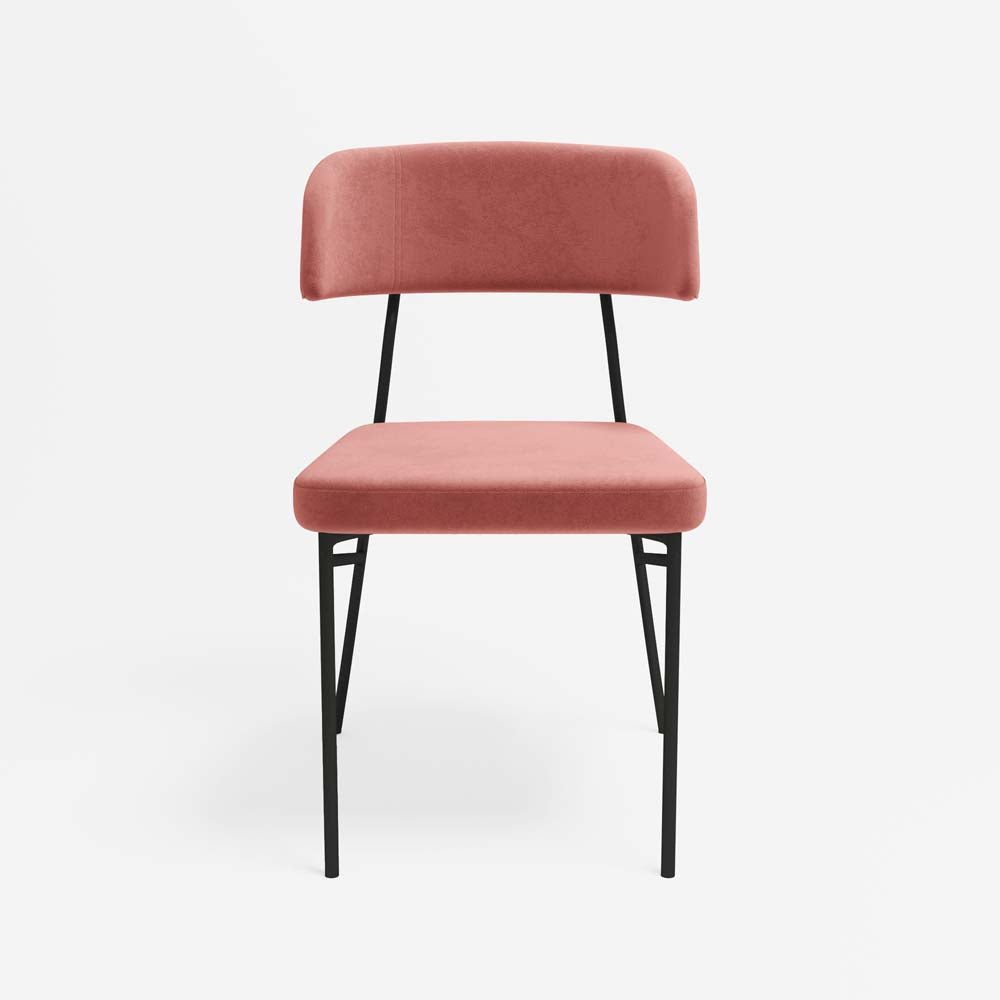 Lot de 2 chaises Clyde - Rose Vintage Potiron Paris