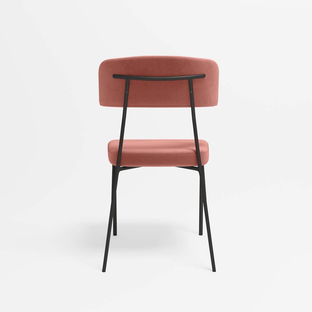 Lot de 2 chaises Clyde - Rose Vintage Potiron Paris