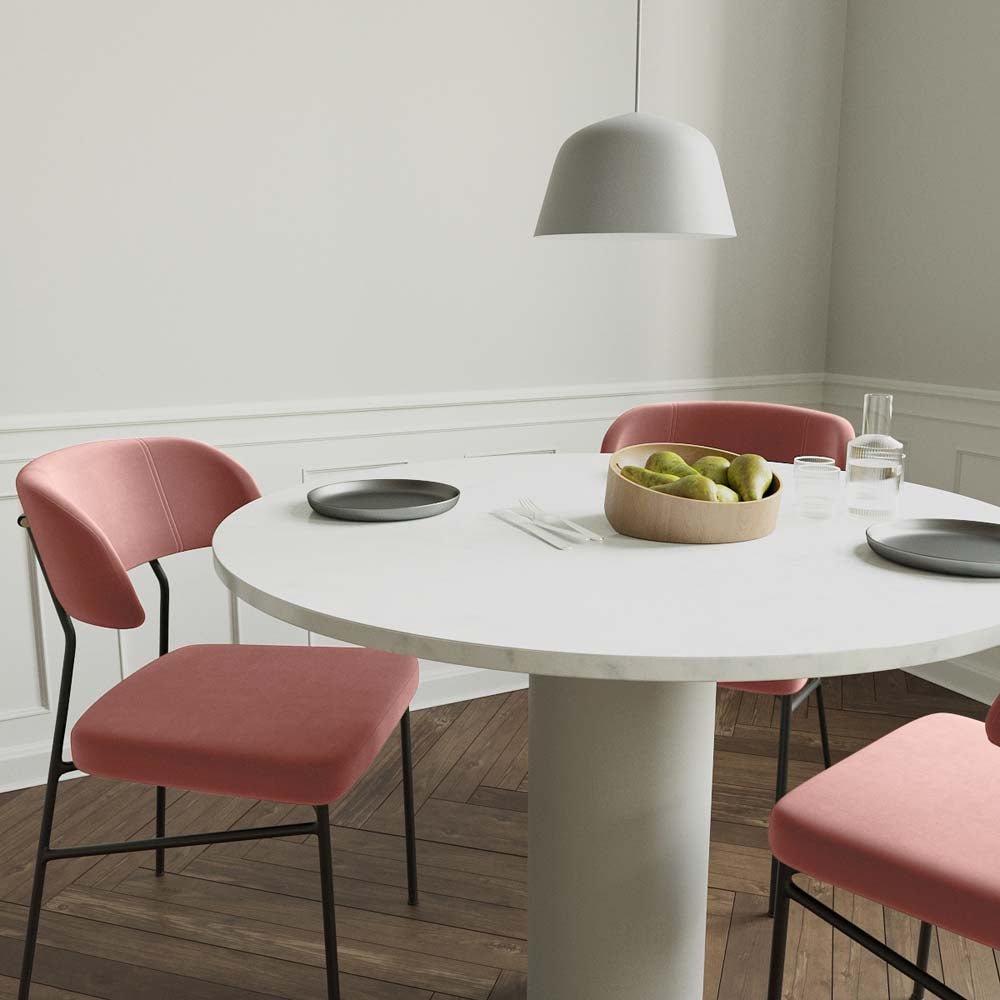 Lot de 2 chaises Clyde - Rose Vintage Potiron Paris