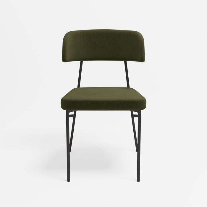 Lot de 2 chaises Clyde - Vert Kaki Potiron Paris