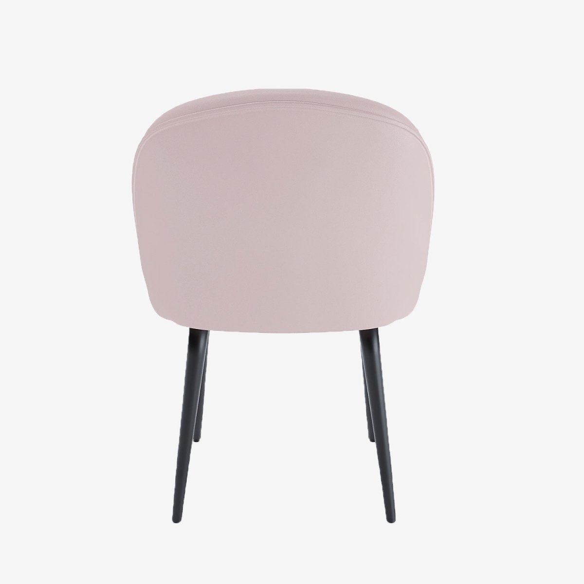 Chaises de salle à manger confortable pour le dos en velours rose & métal noir - Potiron Paris, Potiron Paris, la déco des intérieurs hauts en couleurs