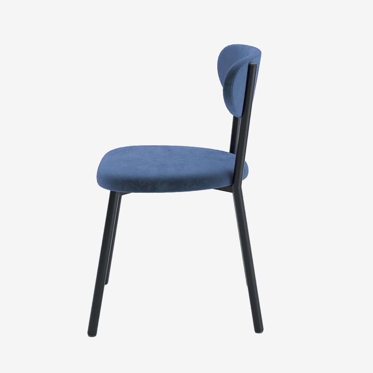 Lot de 2 chaises design confortable pour le dos métal - Potiron Paris, la décoration intérieur moderne haute en couleurs