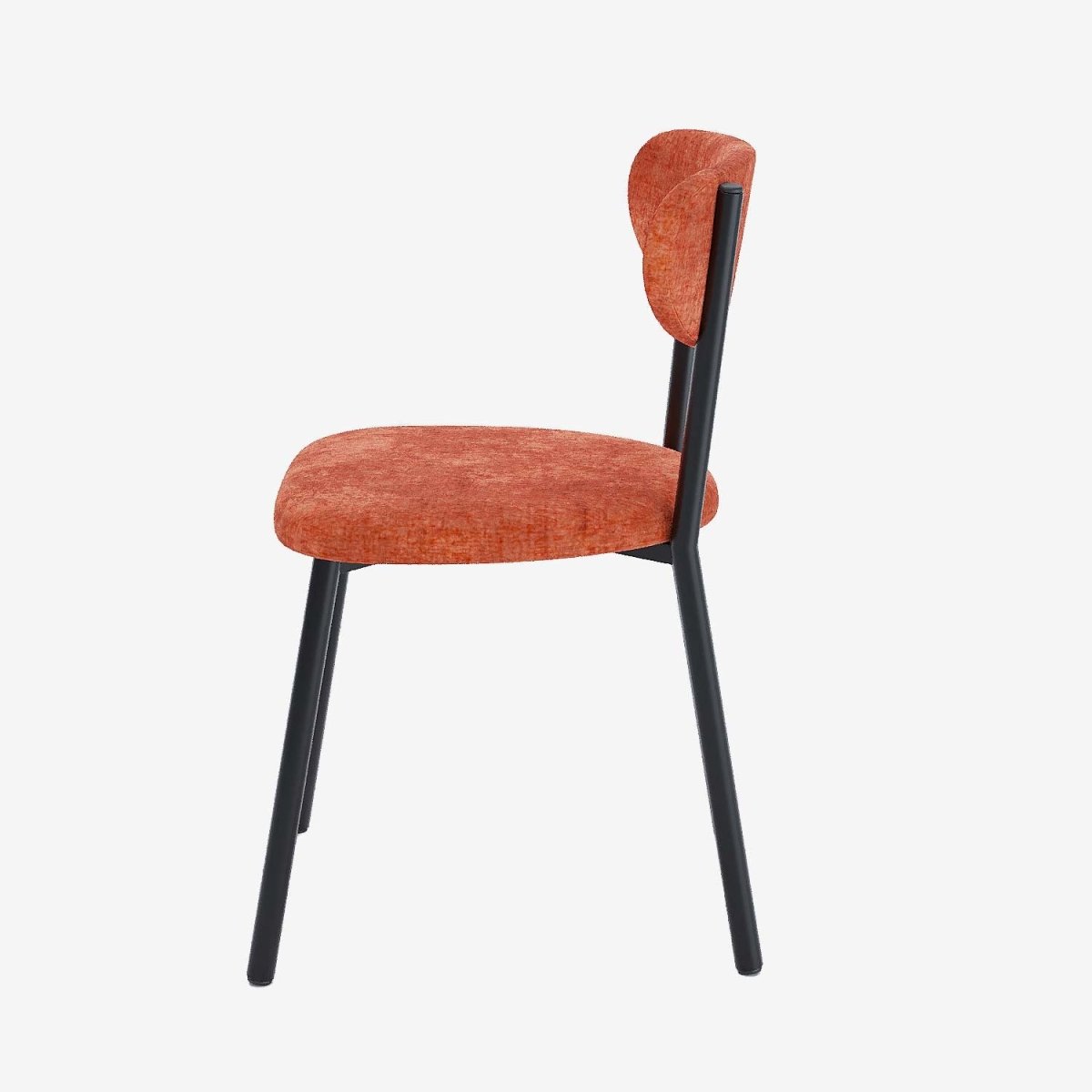 Chaises de salle à manger velours ocre pied métal style scandinave vintage- Potiron Paris, la décoration intérieur moderne haute en couleurs