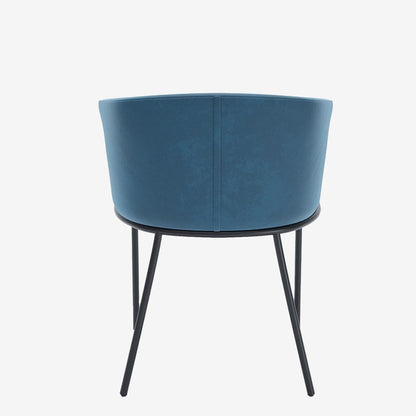 Paire de chaises de salle à manger style scandinave en velours bleu Andréa Potiron Paris, la décoration intérieur moderne
