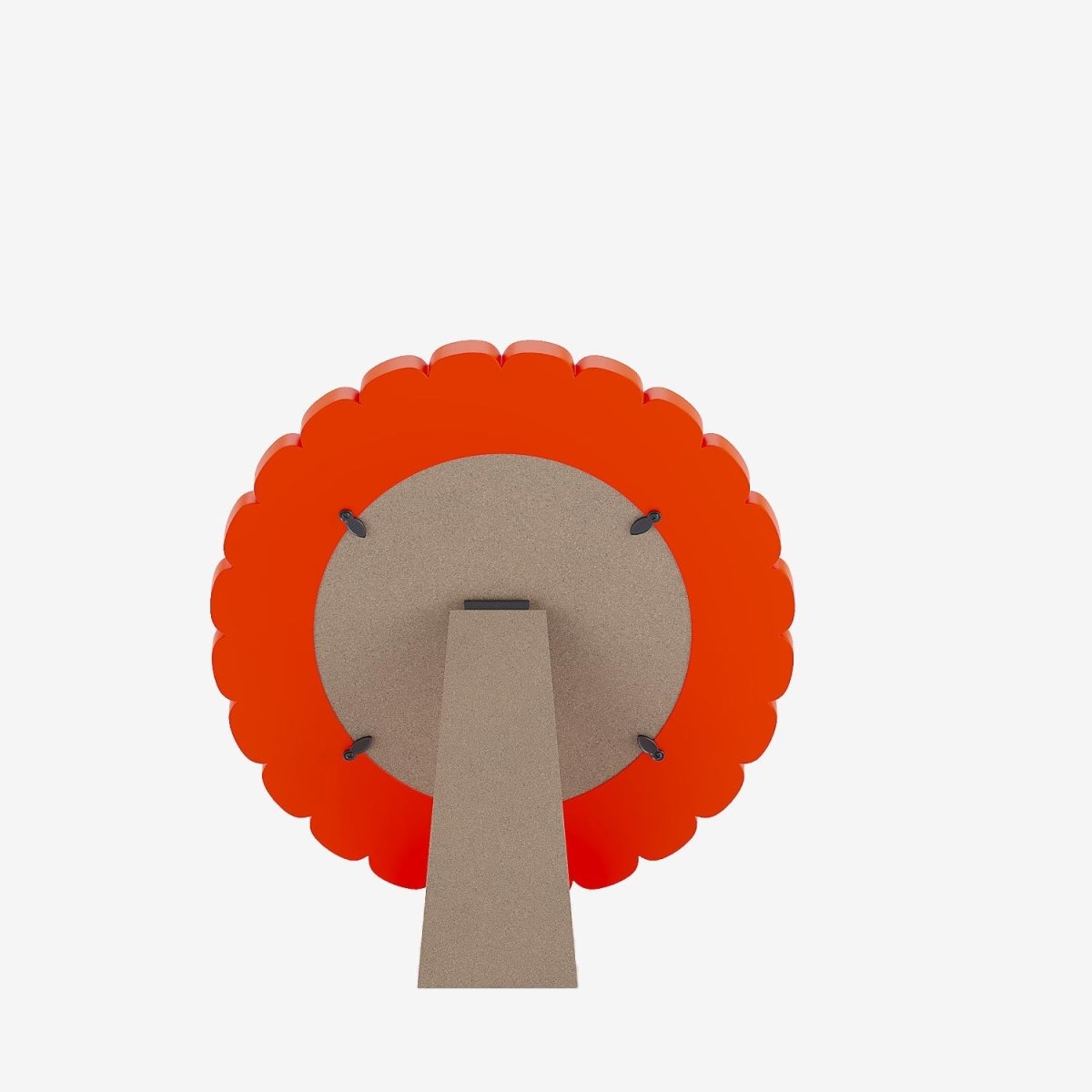 Cadre photo design ovale à poser sur un meuble orange et rouge Potiron Paris, la déco contemporaine chic