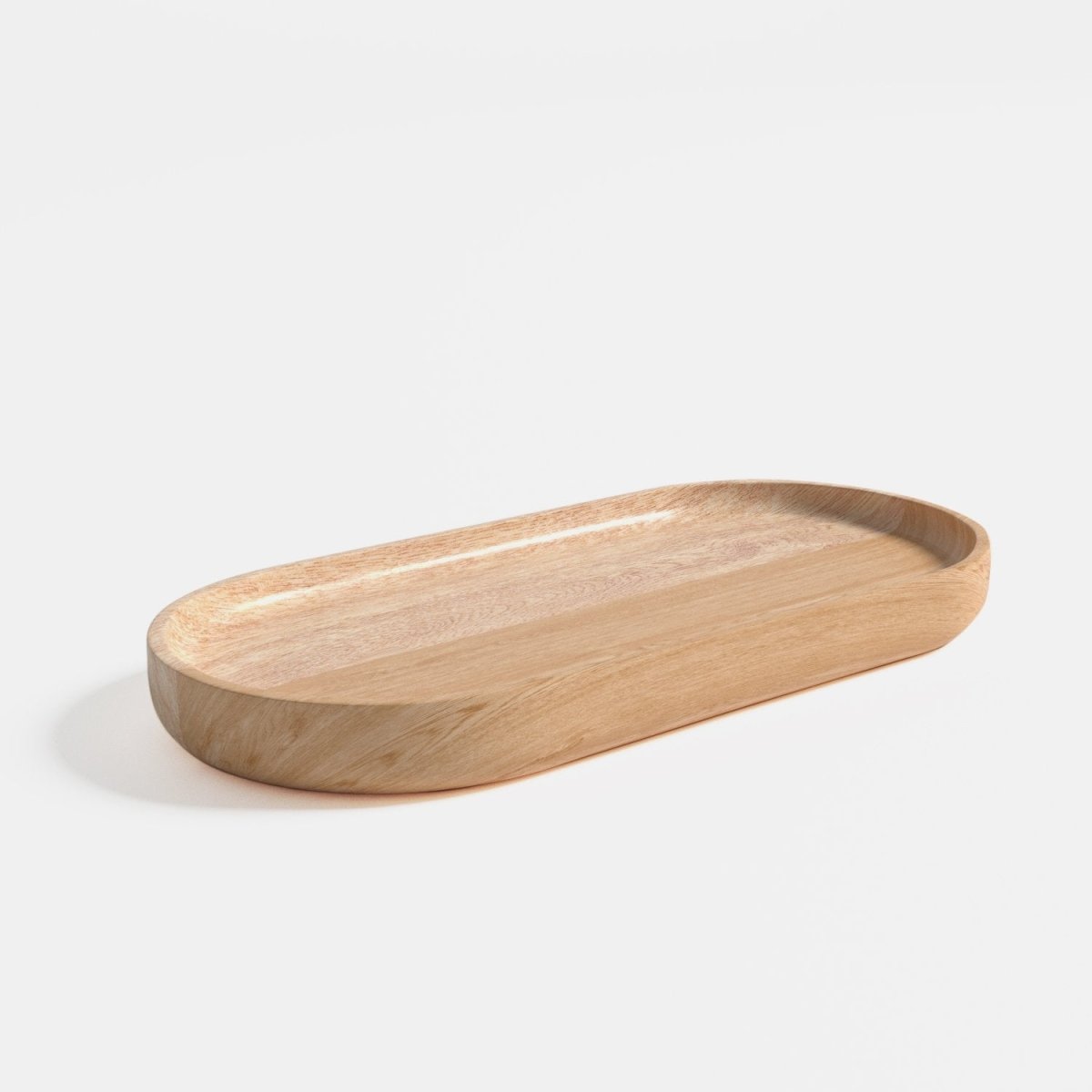 Set de 2 plateaux Vérone en bois d'acacia naturel Potiron Paris