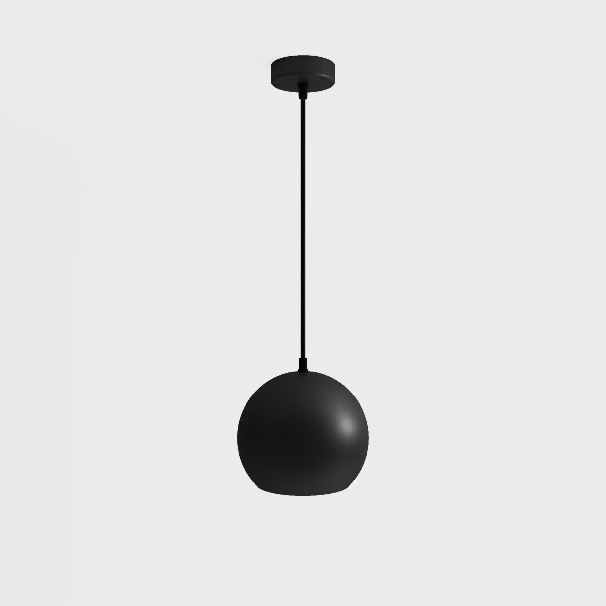 Suspension ronde en métal noir Nicosia Potiron Paris