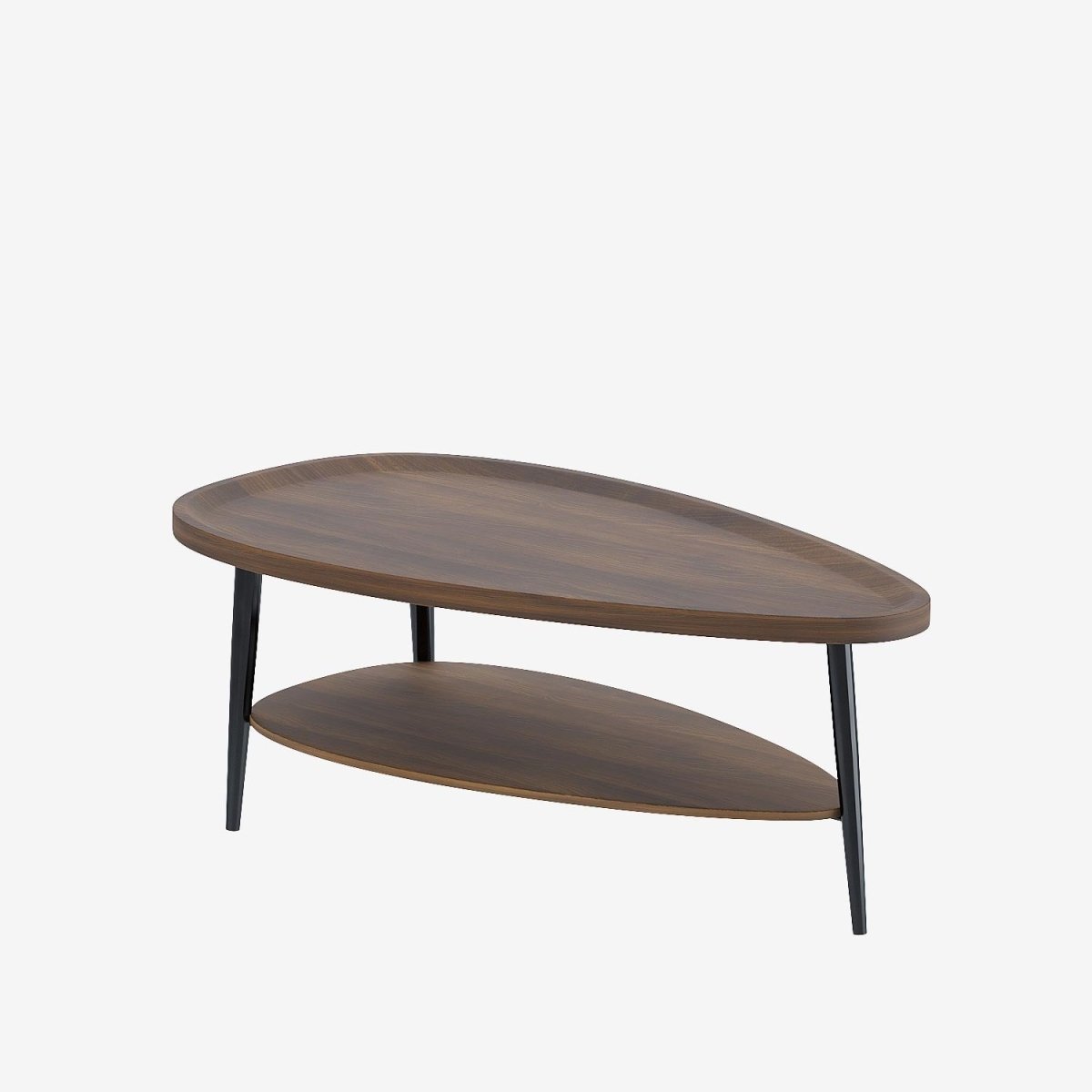 Petit meuble déco salon : Table basse plateau triangulaire- Potiron Paris, décoration maison pas cher