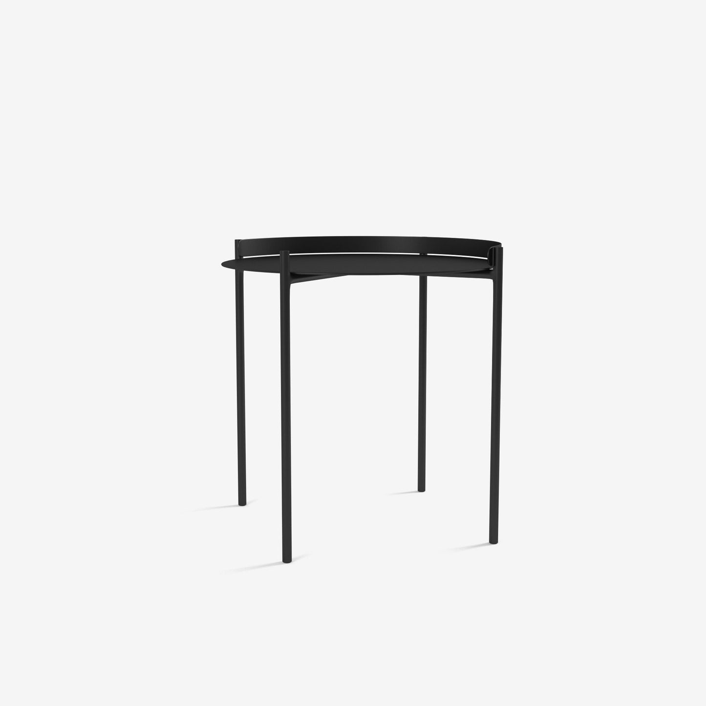 Table d'appoint Thelma en métal noir Potiron Paris