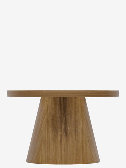 Table d'appoint ronde pied conique en bois : une décoration intérieur moderne pleine de caractère- Potiron Paris, site meuble et déco pas cher
