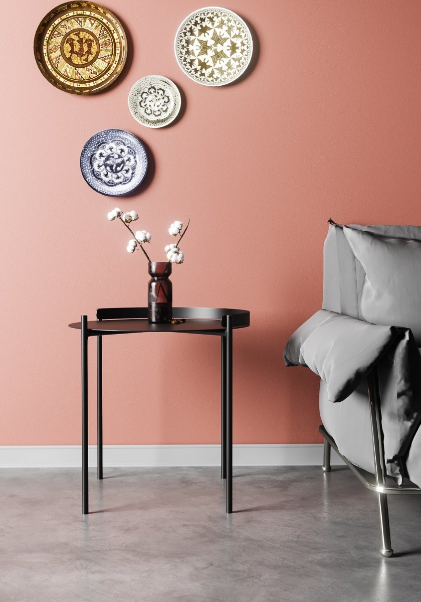 Table d'appoint Thelma en métal noir Potiron Paris