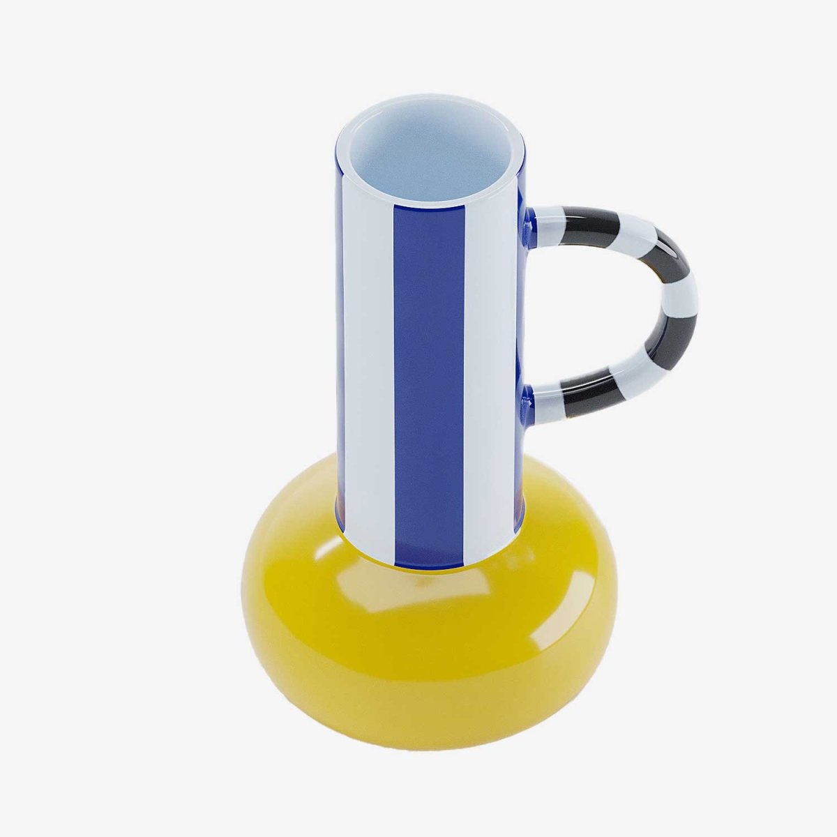 Vase décoratif en céramique avec poignée Birmingham Potiron Paris