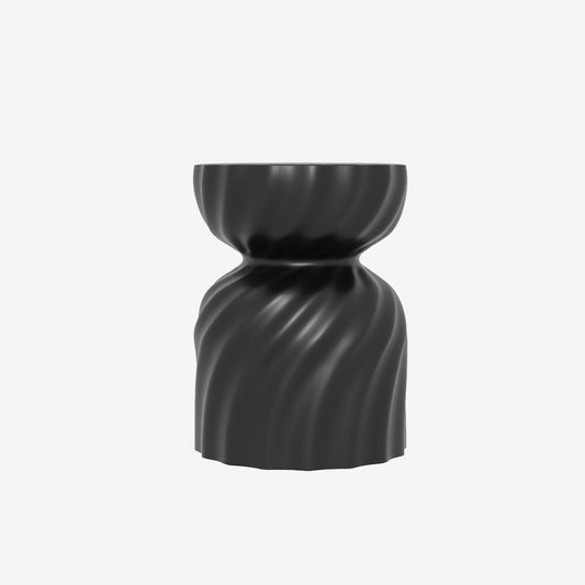 Lavande – Table d’appoint élégante en magnésie noire Potiron Paris