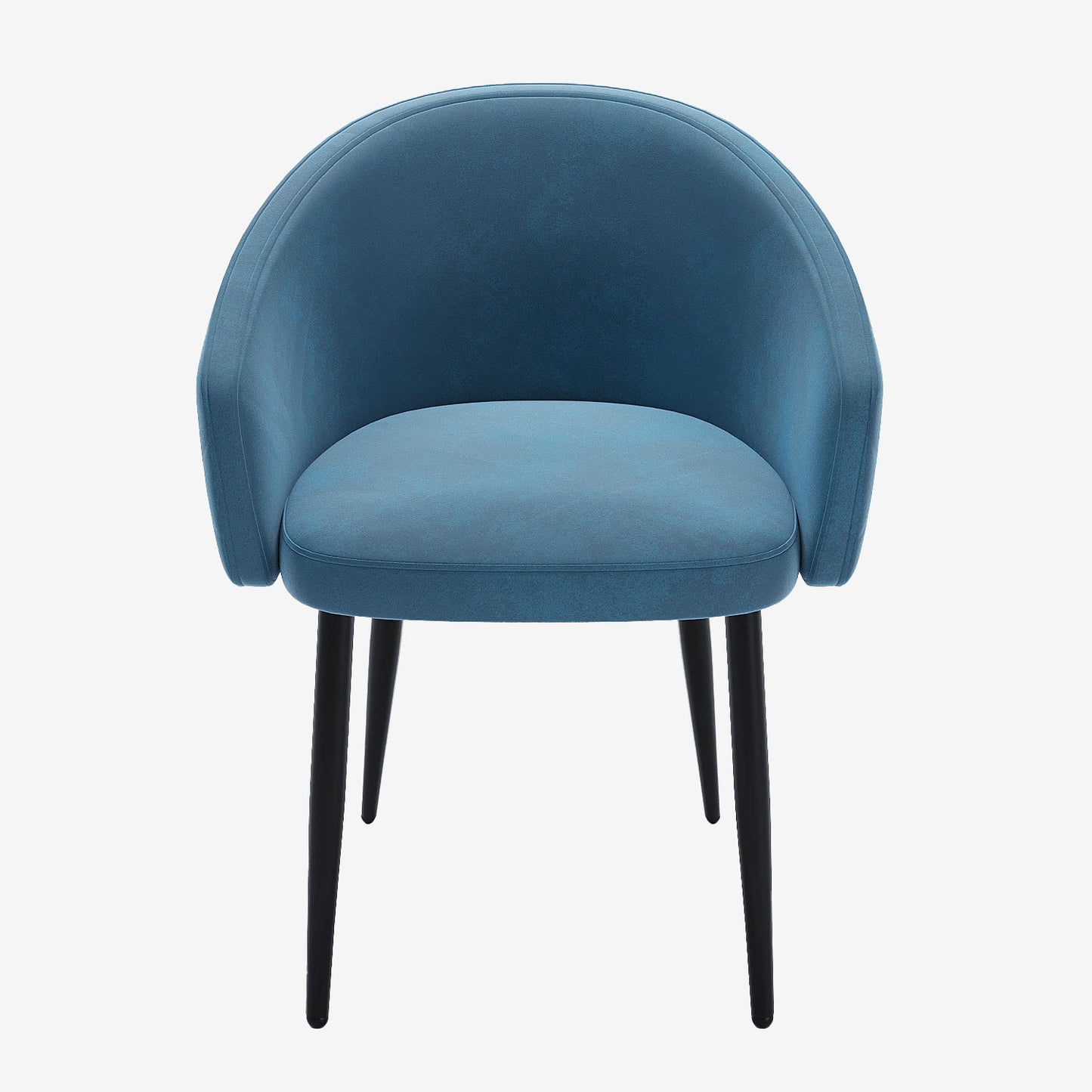 Fauteuil de bureau confortable en velours bleu Potiron Paris, salle a manger moderne chic