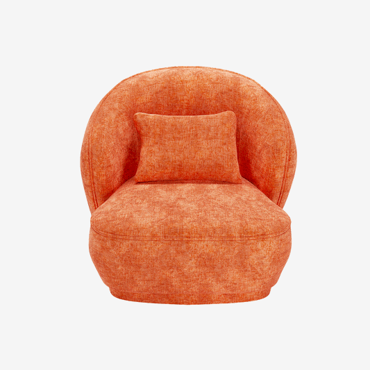 fauteuil chauffeuse confortable en velours ocre - Potiron Paris, la satisfaction du fauteuil design et confortable pas cher