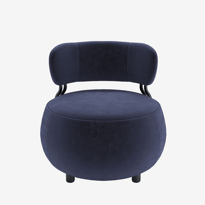 Fauteuil rond en velours Potiron Paris