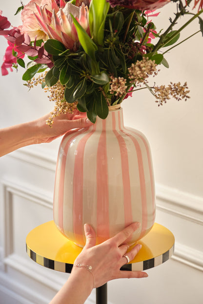 Table d’appoint ronde originale jaune Potiron Paris