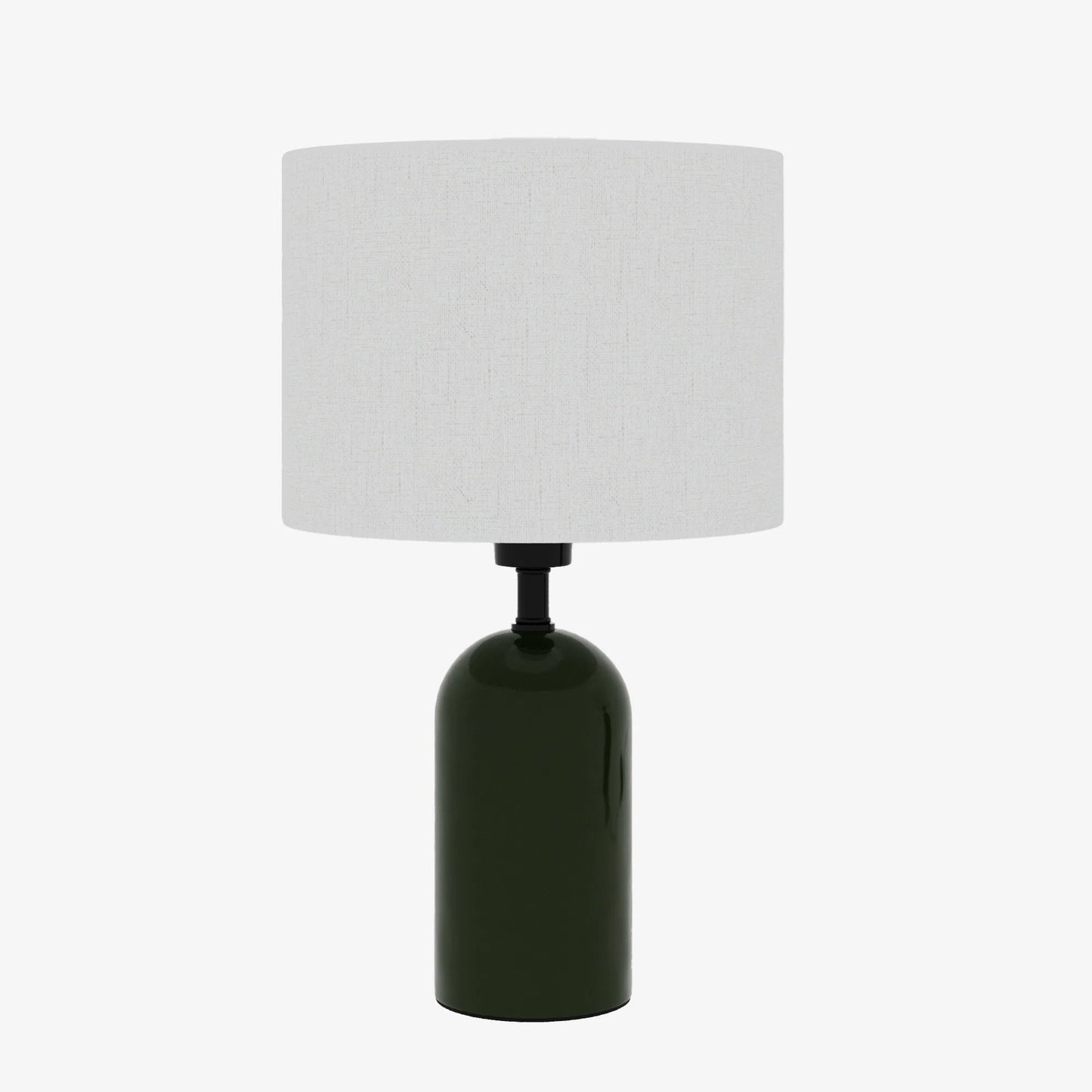 Becker - Lampe à poser en céramique verte avec abat-jour en lin naturel Potiron Paris
