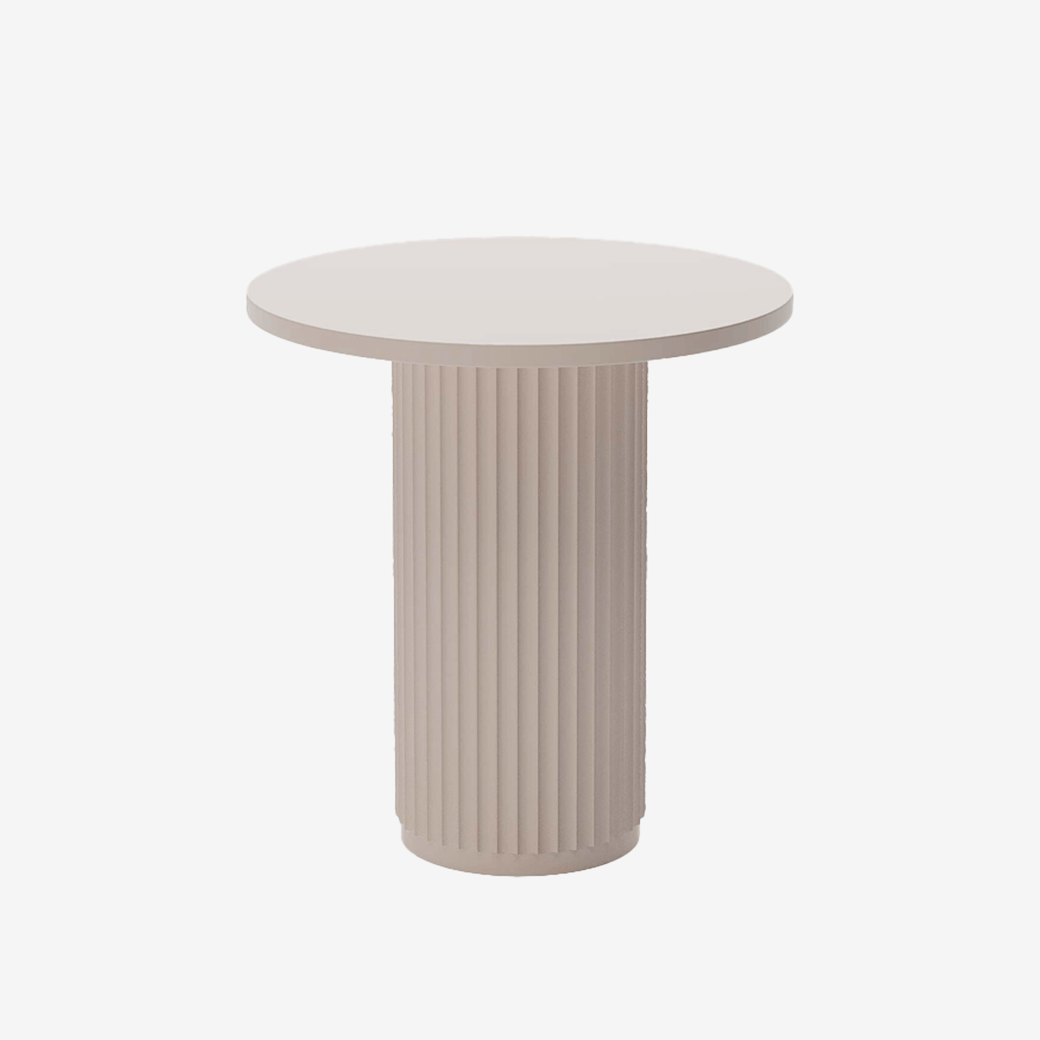 Table d'appoint ronde cannelée