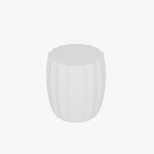 Grenade – Table d’appoint blanche minimaliste en magnésie Potiron Paris