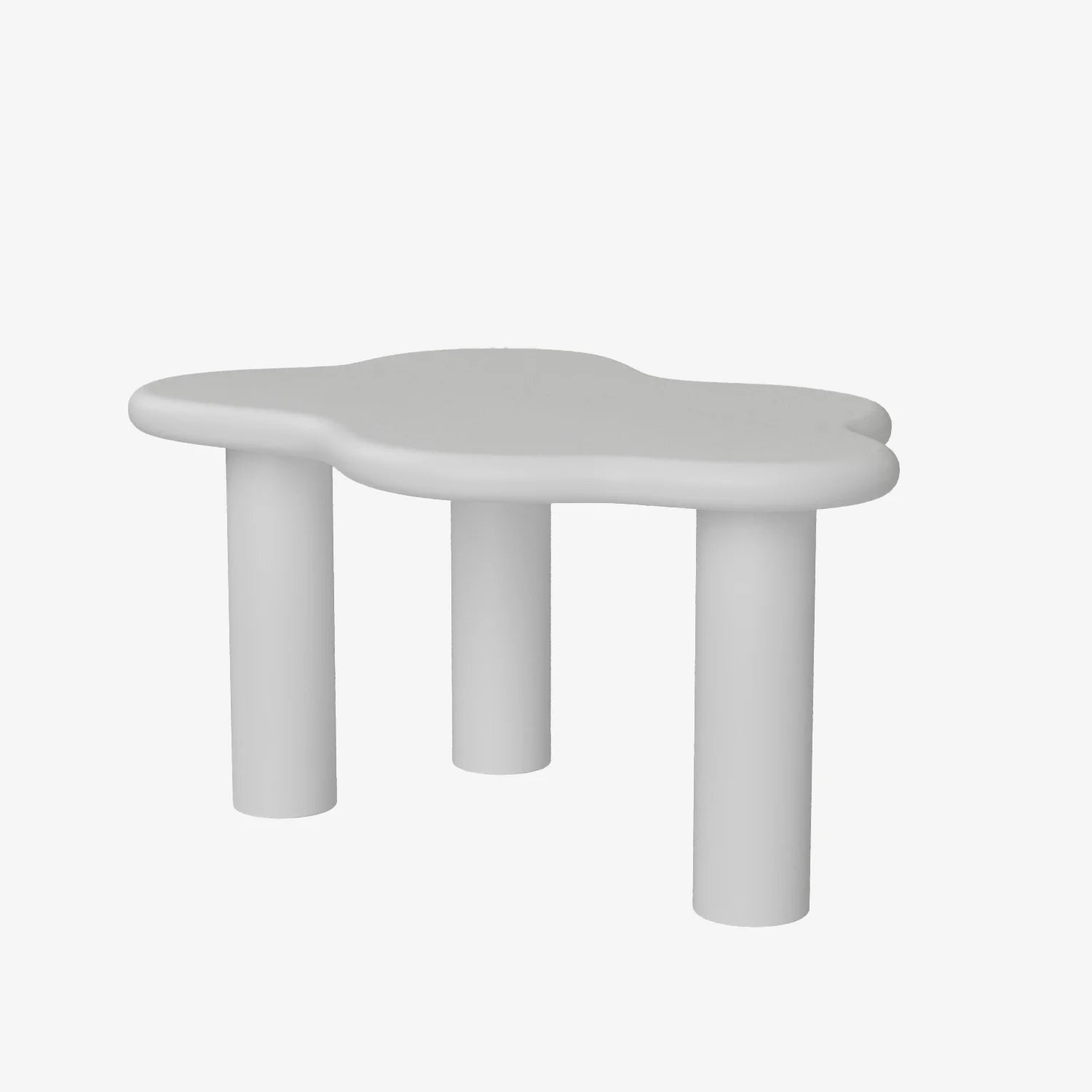 Clémentine – Table basse design en magnésie blanche Potiron Paris