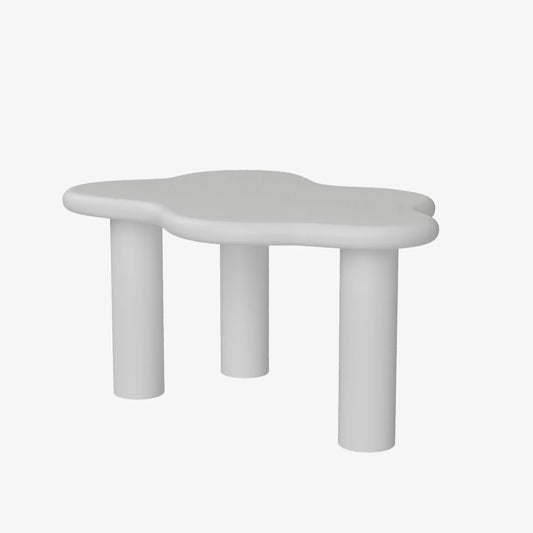 Clémentine – Table basse design en magnésie blanche Potiron Paris
