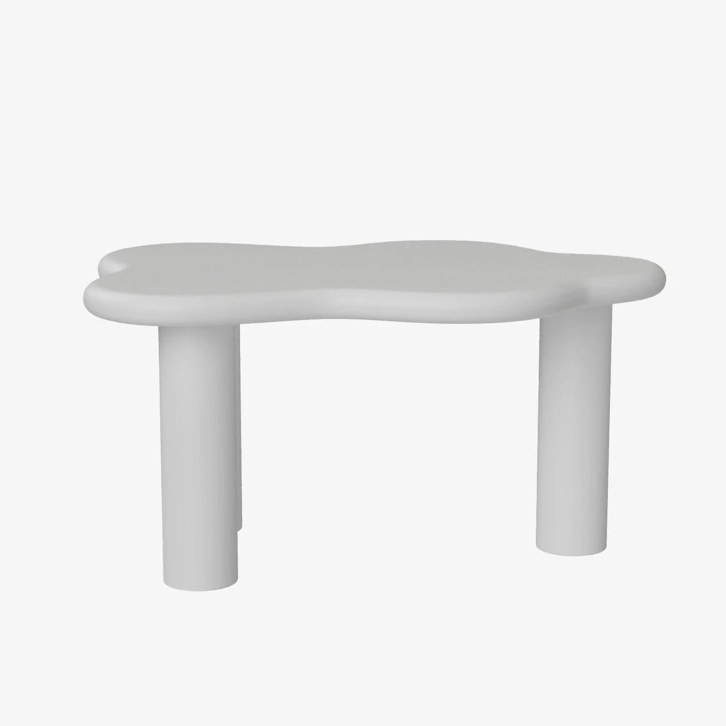 Clémentine – Table basse design en magnésie blanche Potiron Paris