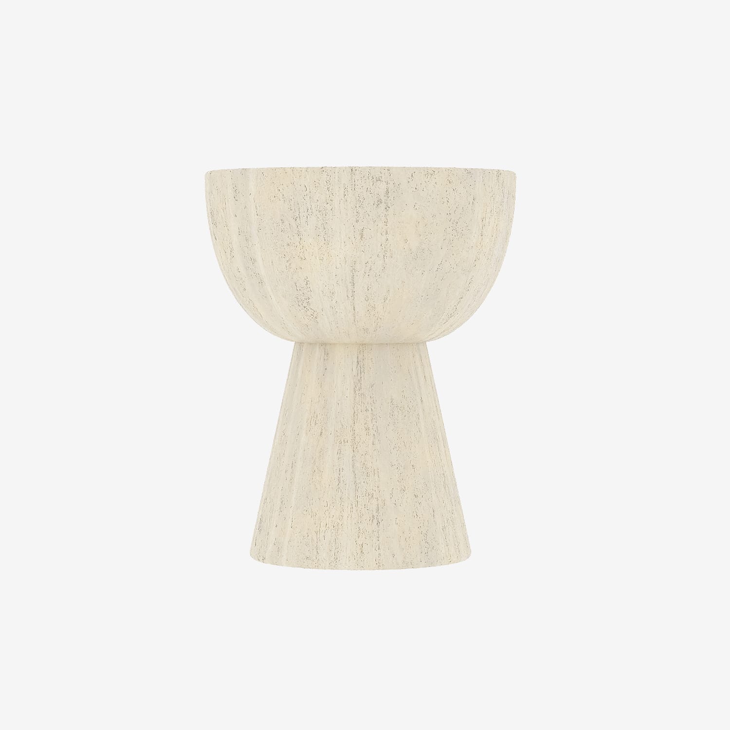 Dahlia – Table d'appoint en magnésie blanche mouchetée Potiron Paris
