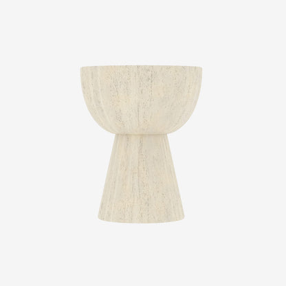 Dahlia – Table d'appoint en magnésie blanche mouchetée Potiron Paris